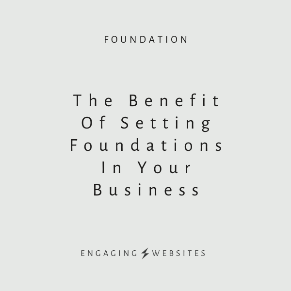 Set foundations in your website